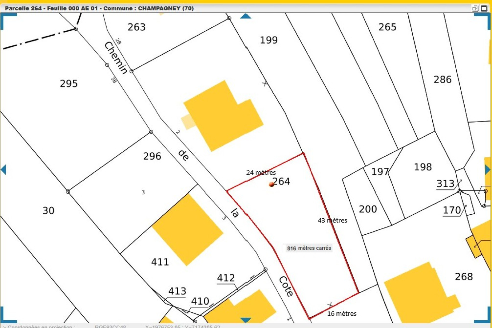 Image_, Terrain à batir, Champagney, ref :2282